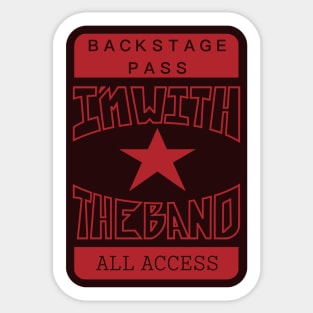 All Access Backstage Pass Sticker